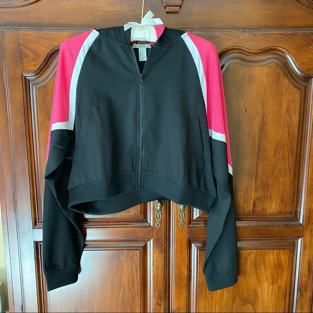 Forever 21 Cropped Athletic Jacket